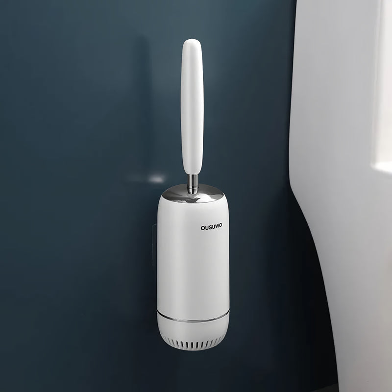 Wall-mounted silicone toilet brush, view 5 - MRSLM