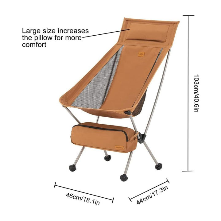 Ultralight High Back Folding Moon Chair