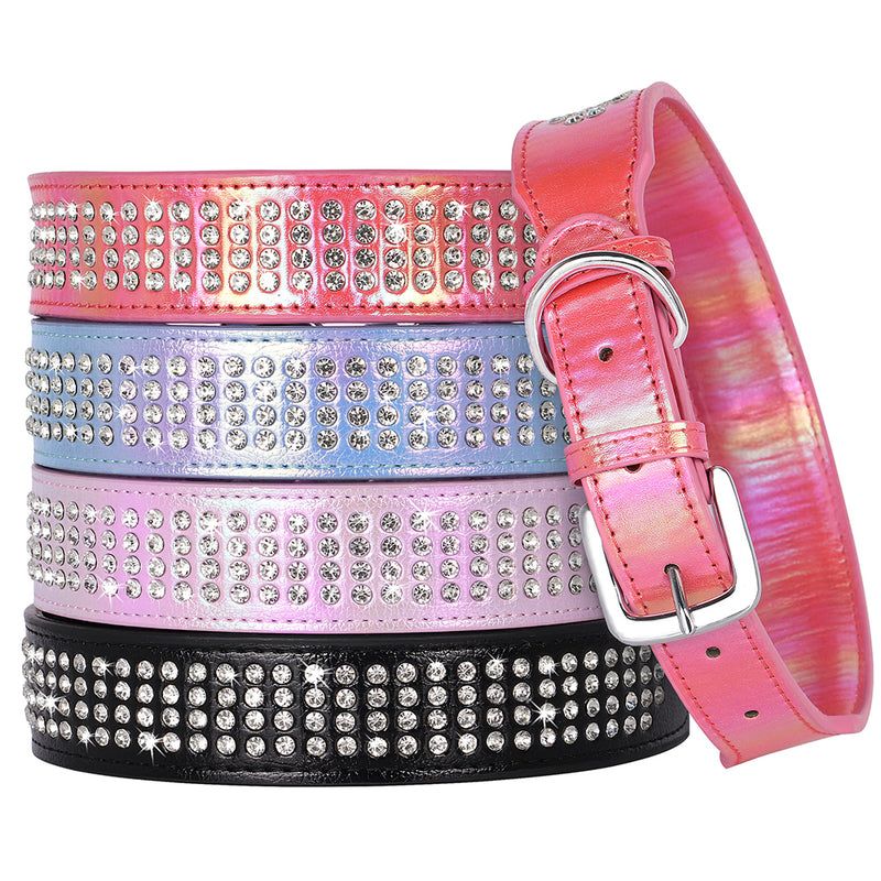 bling rhinestone dog collar, view 8 - MRSLM