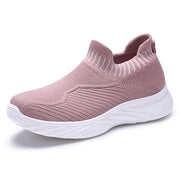 Striped slip-on flat sneakers, view 9 - MRSLM