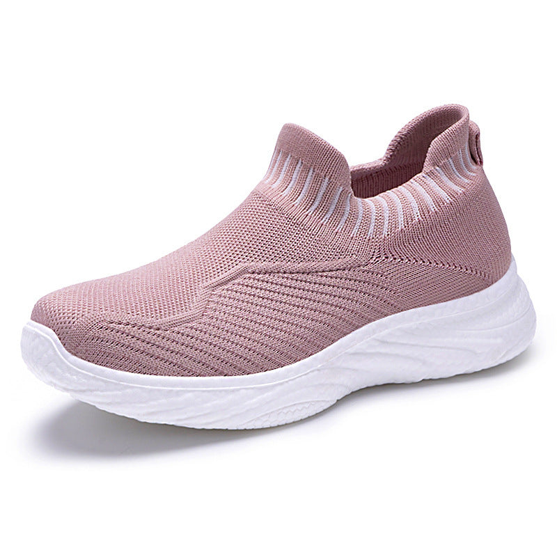 Striped slip-on flat sneakers, view 9 - MRSLM