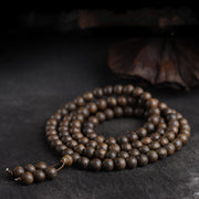 vintage 108 bead Buddhist bracelet, view 6 - MRSLM