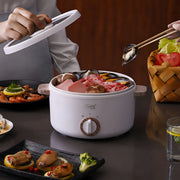 mini electric cooking pot with food steamer, view 4 - MRSLM