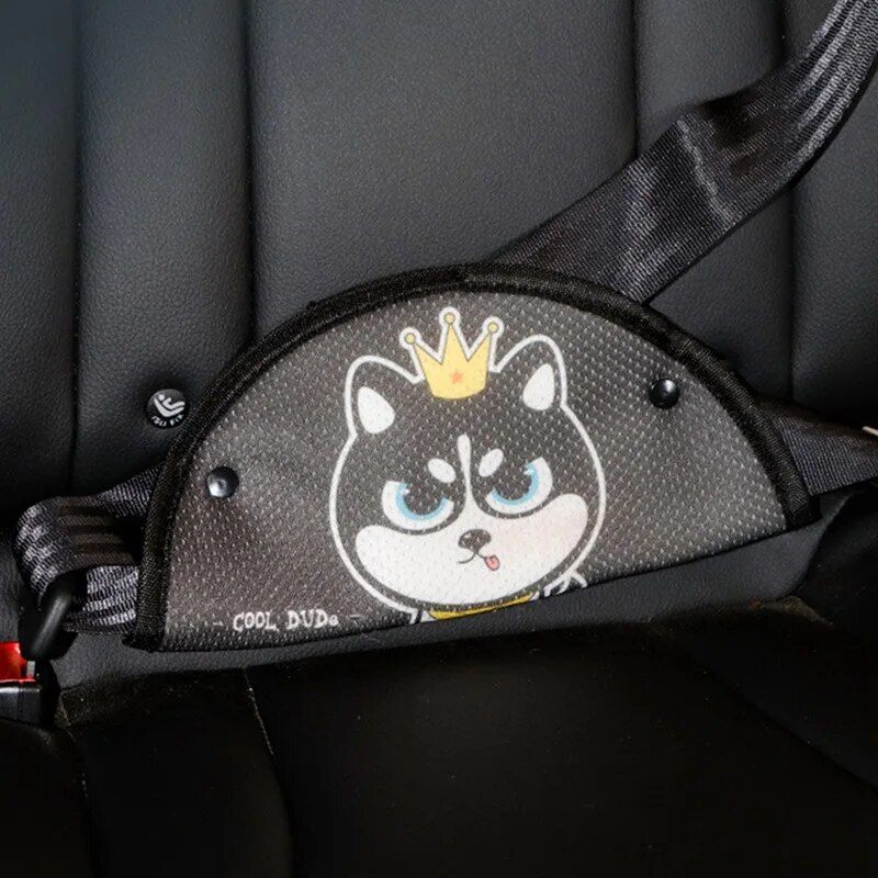 kids seat belt cushion and adjuster set, view 15 - MRSLM