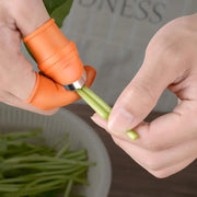 silicone thumb guard harvesting knife, view 6 - MRSLM