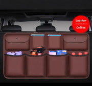 pu leather car trunk organizer, view 5 - MRSLM