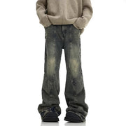 Men's loose straight-leg denim pants, view 4 - MRSLM
