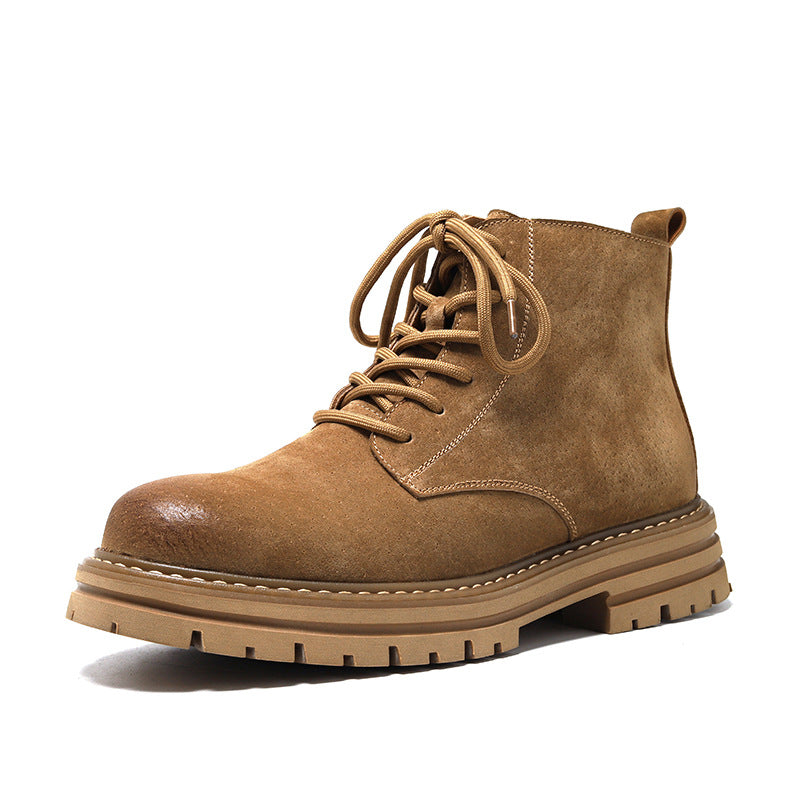 men's vintage leather ankle boots, view 2 - MRSLM