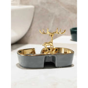 ceramic soap dish with drainage holder, view 8 - MRSLM
