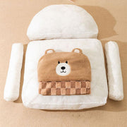 cozy winter pet bed sofa, view 4 - MRSLM