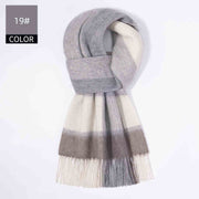 Men's plaid wool scarf, view 14 - MRSLM