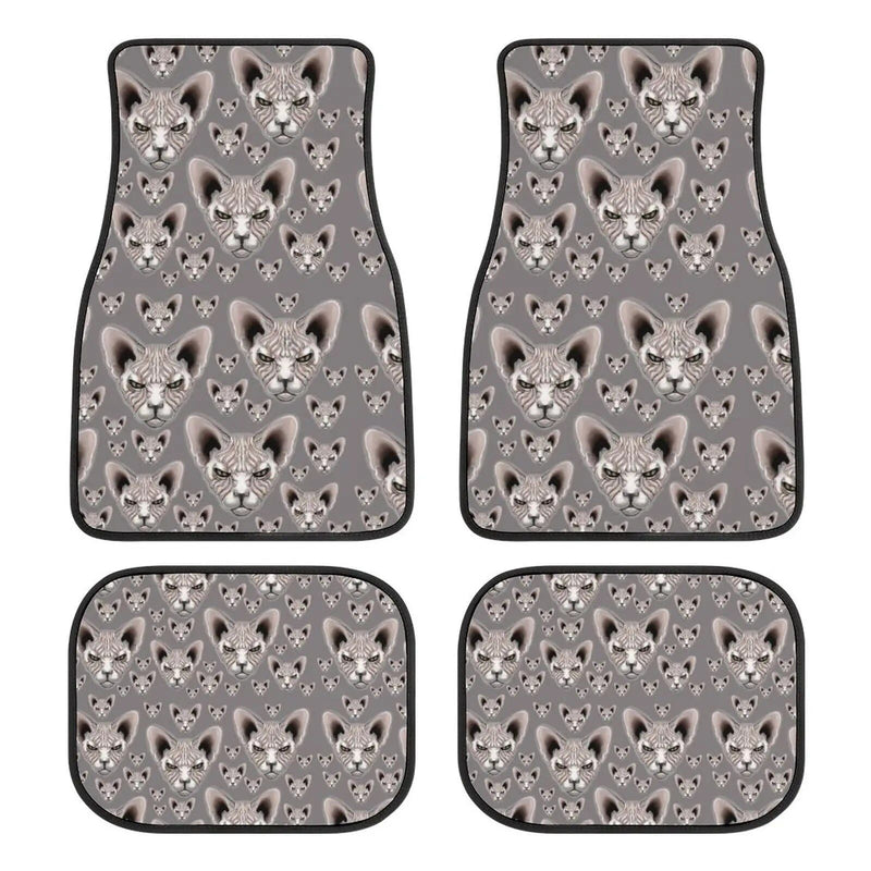 Sphynx cat print car floor mat set, view 5 - MRSLM