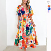 women's summer floral print dress - MRSLM