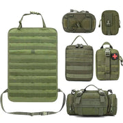 car seat organizer with Molle pouches, view 3 - MRSLM