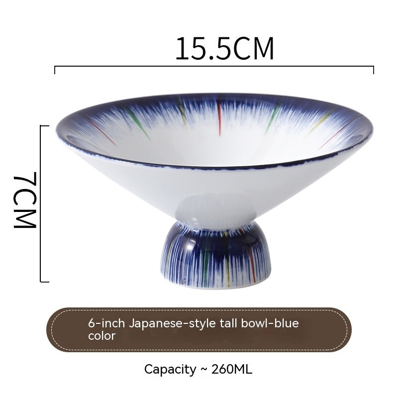 Japanese tall porcelain bowl, view 6 - MRSLM