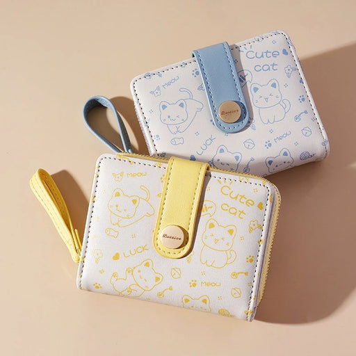 Cute cat compact wallet - MRSLM