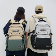 large nylon contrast backpack, view 3 - MRSLM