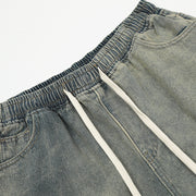 men's tie-dye denim shorts, view 10 - MRSLM