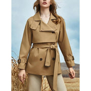lace-up trench coat, view 4 - MRSLM