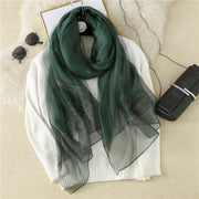 Wool silk scarf for women, view 3 - MRSLM