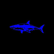great white shark vinyl car decal, view 2 - MRSLM