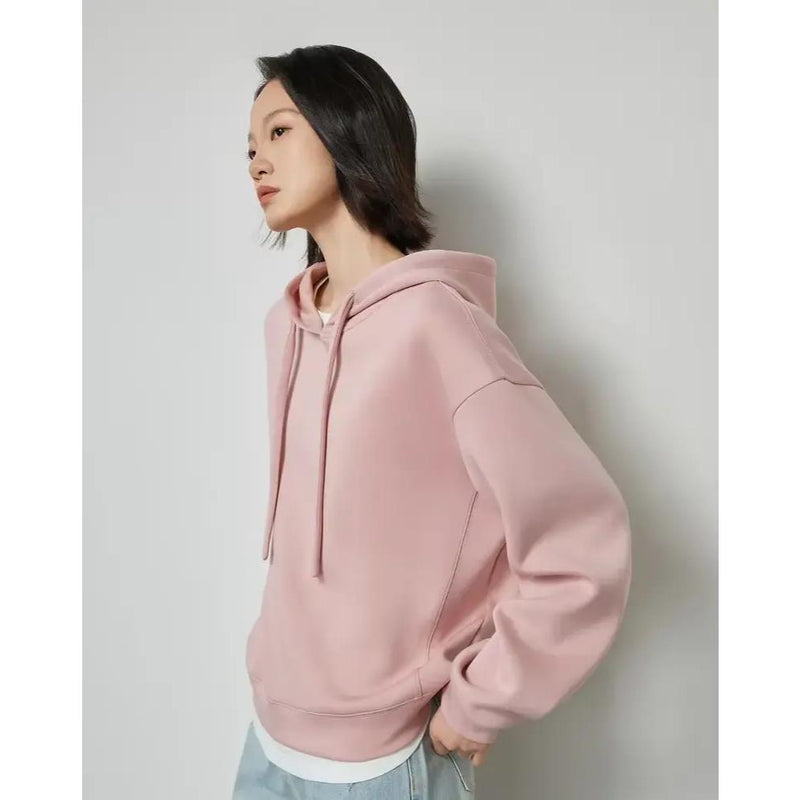 women's drawstring hooded sweatshirt, view 5 - MRSLM