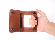 cowhide money clip wallet, view 5 - MRSLM