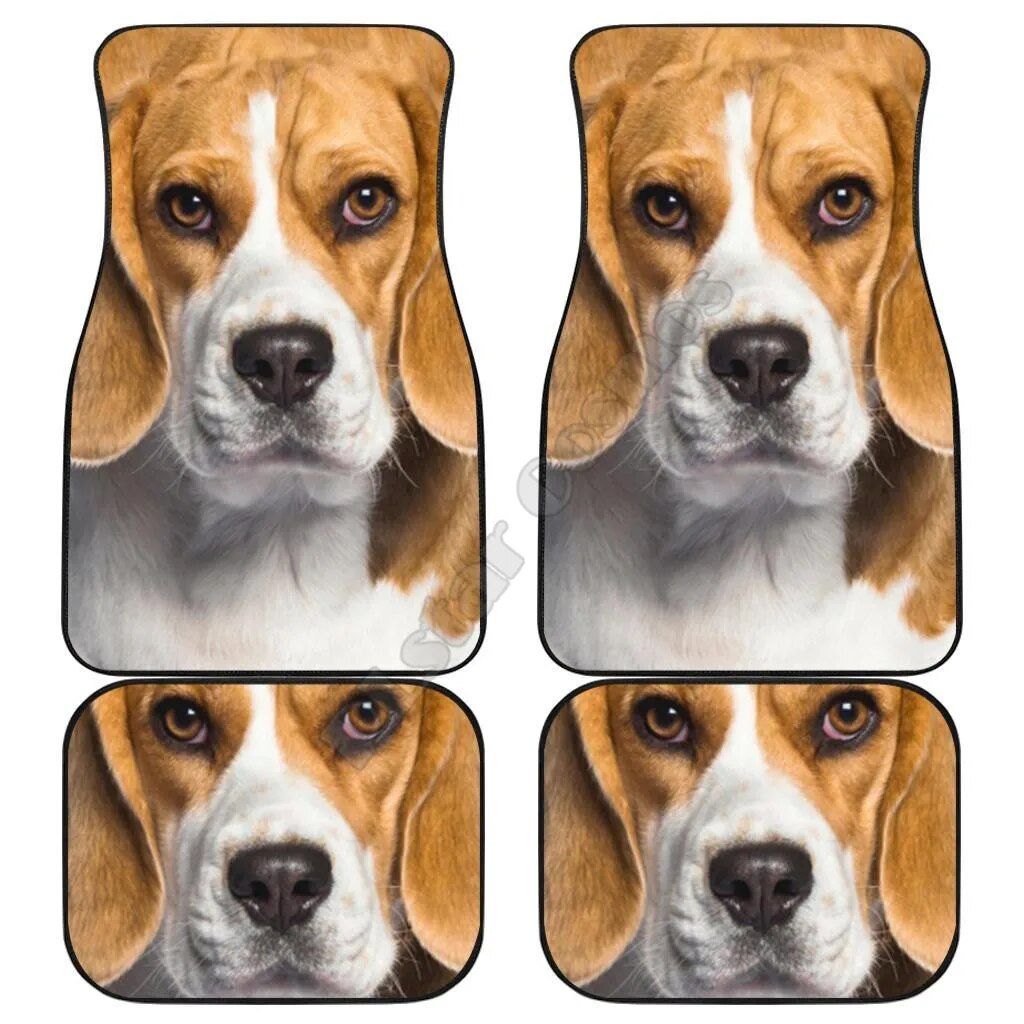 Funny Boston Terrier 3D Car Floor Mats