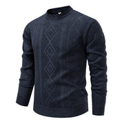 Men's warm crew neck knit sweater, view 3 - MRSLM