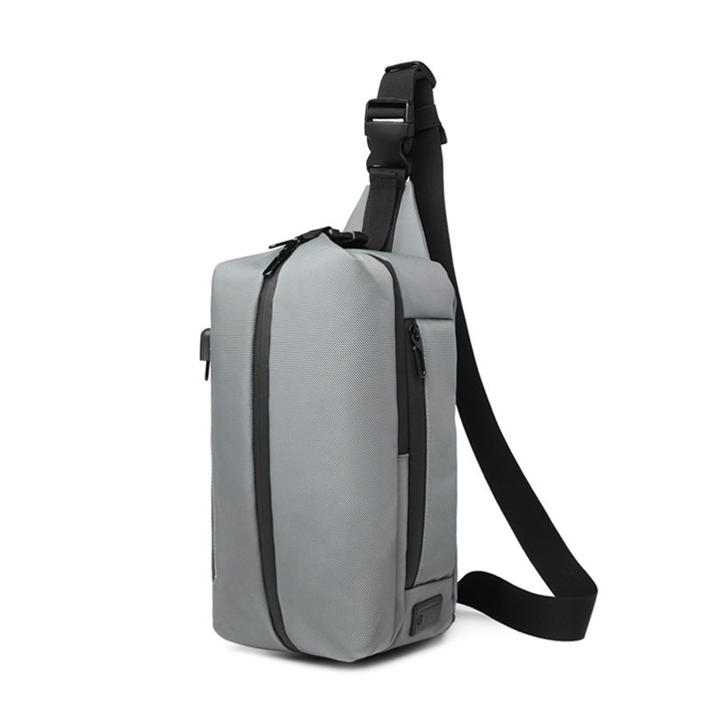 men's sports crossbody chest bag, view 5 - MRSLM