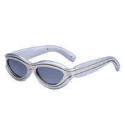 vintage steampunk round sunglasses, view 2 - MRSLM