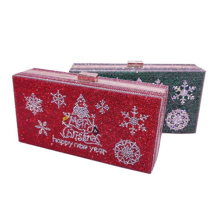 rhinestone clutch bag, view 2 - MRSLM