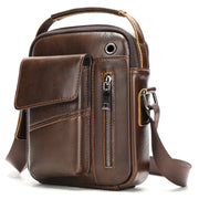 men's leather crossbody bag, view 7 - MRSLM