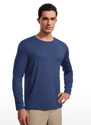 men's long sleeve lightweight workout shirt, view 2 - MRSLM