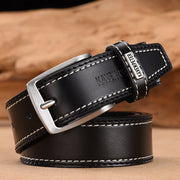 men's genuine cowskin leather belt, view 10 - MRSLM