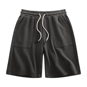 Men's drawstring cotton sports shorts, view 6 - MRSLM