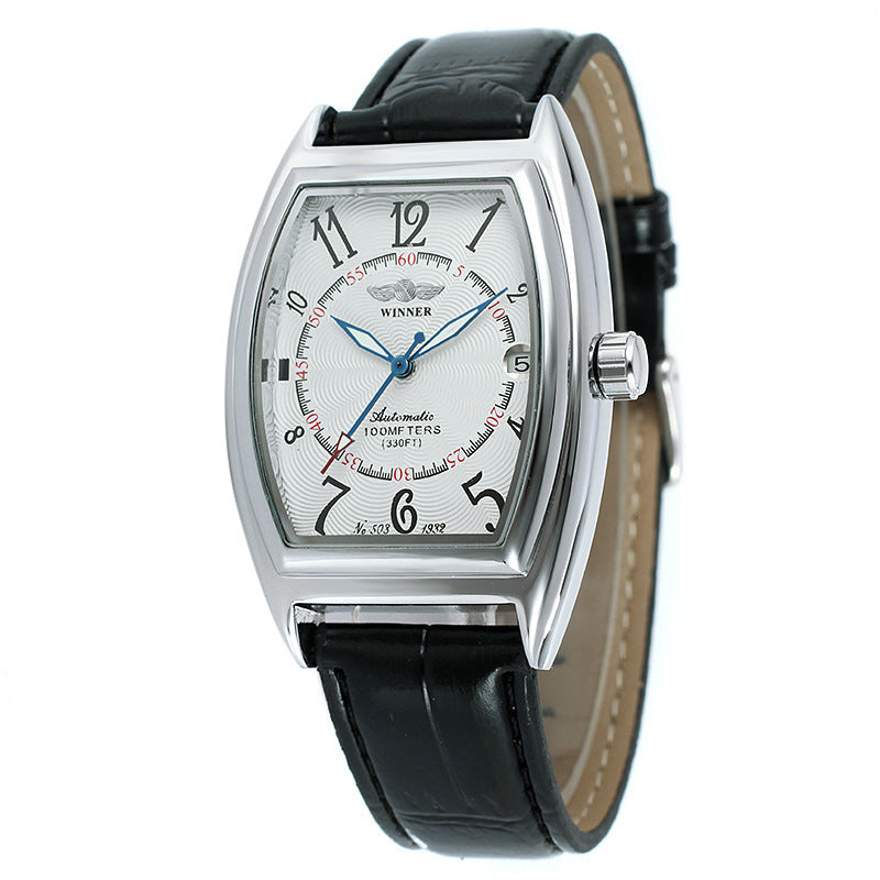 men's barrel automatic watch, view 3 - MRSLM