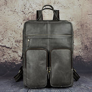 cowhide leather backpack, view 5 - MRSLM