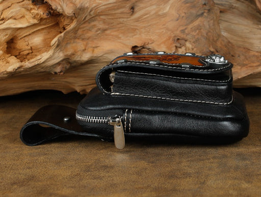men's leather belt pouch waist bag - MRSLM