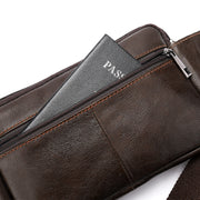 men's leather waist bag, view 4 - MRSLM