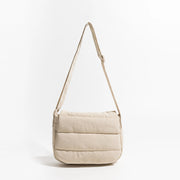 quilted nylon crossbody purse, view 2 - MRSLM