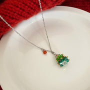 Christmas tree pendant necklace for women, view 2 - MRSLM