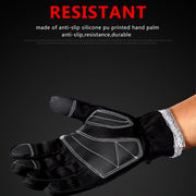 Fleece touchscreen winter gloves with zipper, view 3 - MRSLM