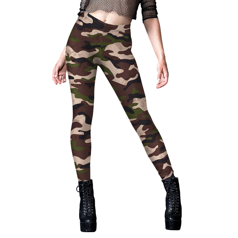 Women's camouflage digital print sweatpants, view 8 - MRSLM