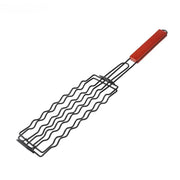 stainless steel BBQ hot dog grill basket, view 2 - MRSLM