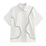 line short-sleeved shirt, view 4 - MRSLM