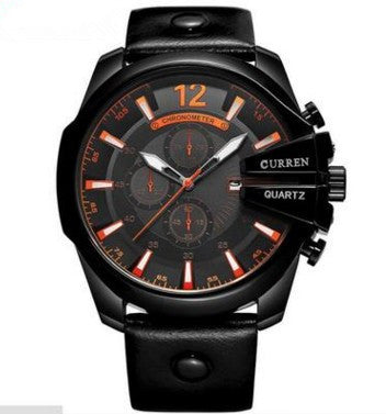 Men's large dial three-eye watch, view 3 - MRSLM
