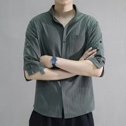 cotton and linen men's shirt - MRSLM