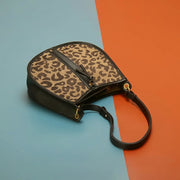 leopard saddle shoulder bag, view 5 - MRSLM