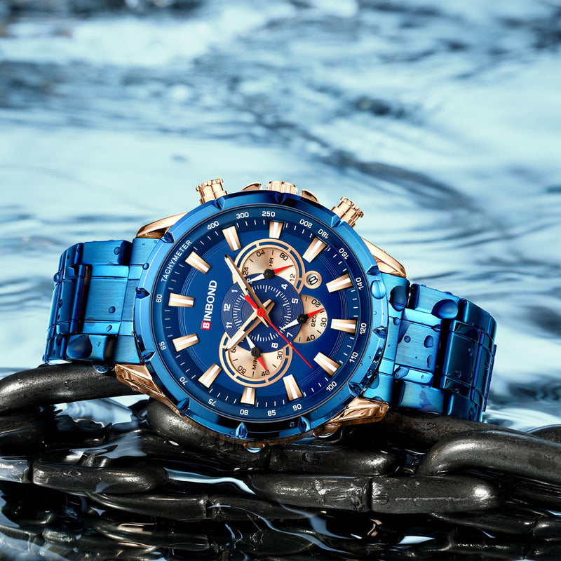 Multi-pointer men's business watch, view 6 - MRSLM